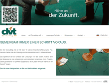 Tablet Screenshot of dvt-ag.de